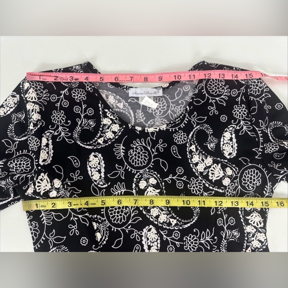 Keren Hart Women’s Sz Medium Paisley Textured A Line Mini Dress Textured - Picture 2 of 9